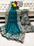 Emerald Green Net Embroidered Party Wear Dress